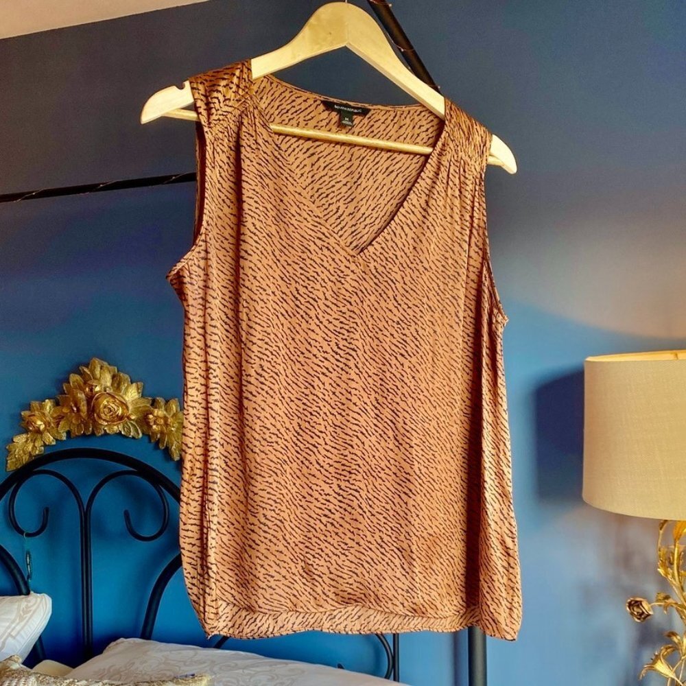 Burnt Orange Animal Print  Camisole Tank Top